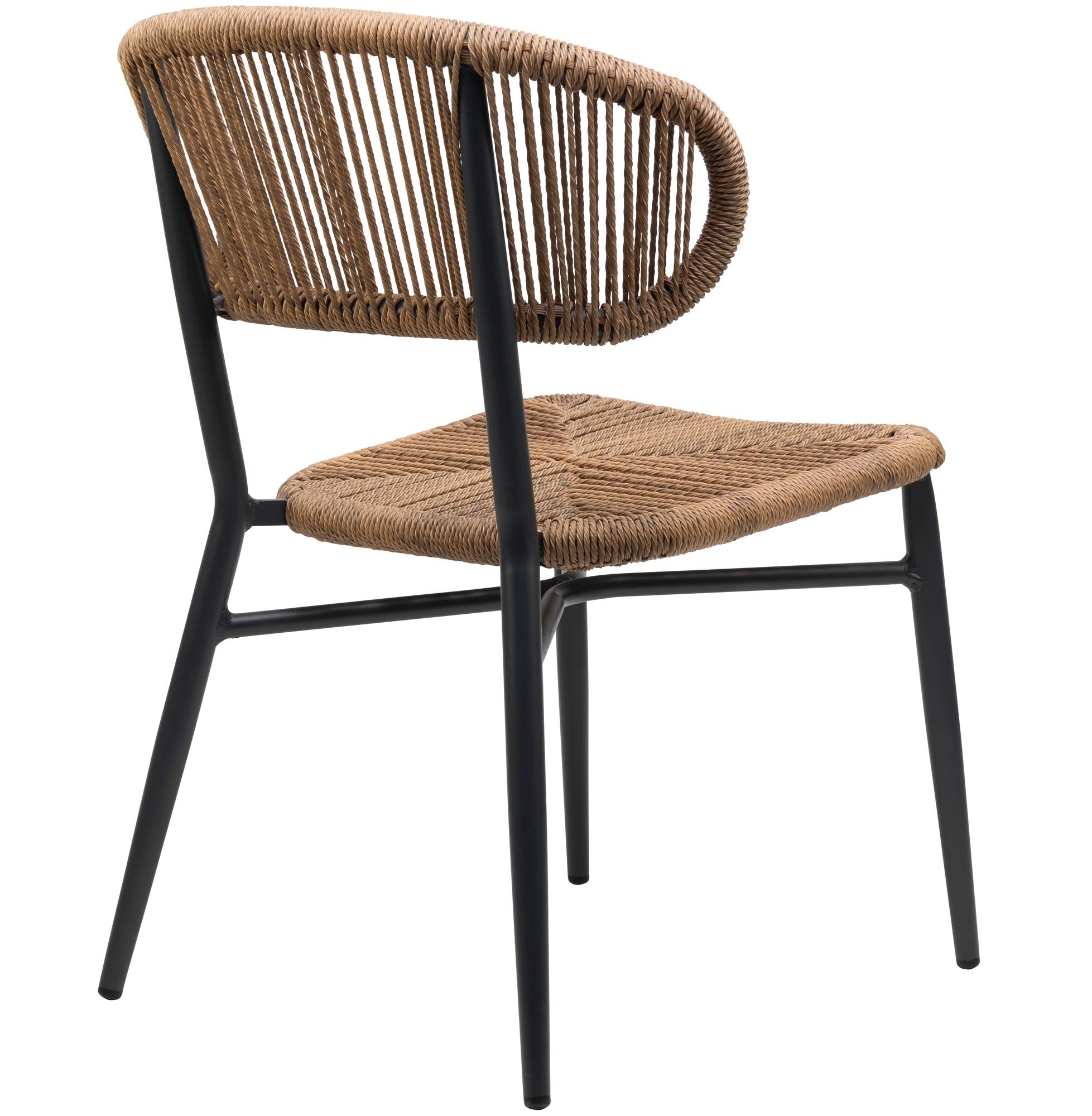 Noura Seil-Design Gartenstuhl 4er Set: Stilvolle Outdoor-Stühle für Terrasse & Balkon