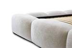 Lade das Bild in den Galerie-Viewer, Elegantes Designer Polsterbett Alena Bouclé mit Integriertem Stauraum – Modernes Komfort Bett
