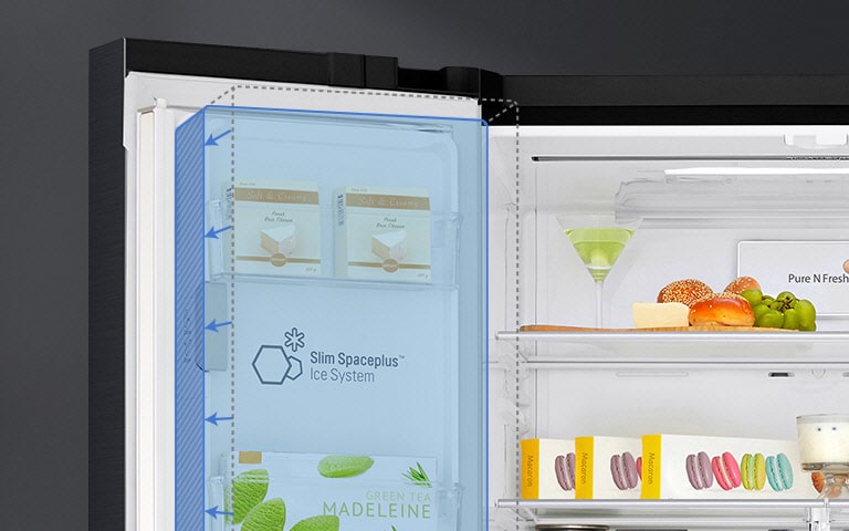 LG Multi-Door Kühlschrank InstaView Door-in-Door 508L, UVnano, Eis- & Wasserspender