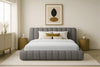 Luxuriöses Selene Bouclé Polsterbett mit Stauraum – Modernes, Elegantes Designer-Bett