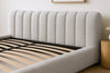 Luxuriöses Selene Bouclé Polsterbett mit Stauraum – Modernes, Elegantes Designer-Bett