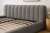 Luxuriöses Selene Bouclé Polsterbett mit Stauraum – Modernes, Elegantes Designer-Bett