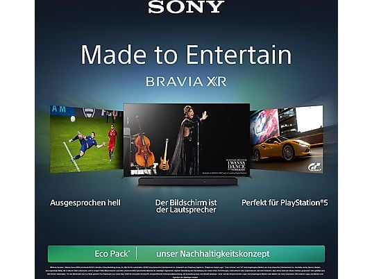 Sony Bravia XR-65A95L QD-OLED 4K Smart TV: Brillantes Bild, Top-Sound, Gaming-Power