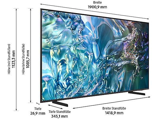 Samsung GQ85Q60D QLED TV 85 Zoll 4K UHD Smart Tizen HDR Titan Grau