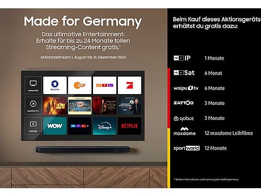 Samsung GQ55S85D OLED 4K Smart TV: 55 Zoll, Tizen, Brillantes Bild, Smart Home