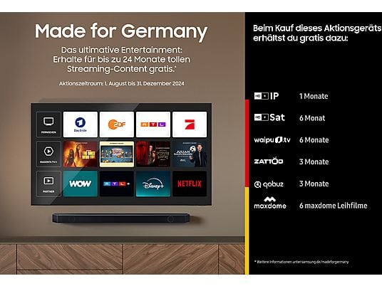 Samsung GU50DU7170U Smart LED TV: Brillantes 4K UHD Tizen Flachbild, 50 Zoll