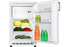 EXQUISIT Inoxlook Kühlschrank 136 l, 4‑Sterne Gefrierfach, 850 mm, Energieklasse E
