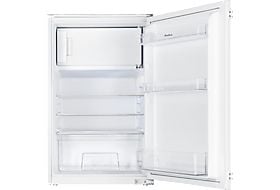 EXQUISIT Inoxlook Kühlschrank 136 l, 4‑Sterne Gefrierfach, 850 mm, Energieklasse E
