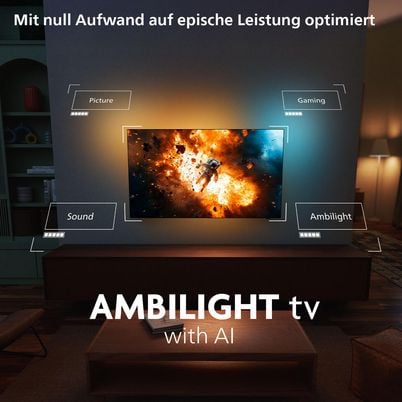 Philips 65OLED760 65‑Zoll OLED Smart‑TV mit Ambilight und 4K UHD