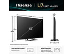 Lade das Bild in den Galerie-Viewer, Hisense ULED 55U7Q: 55 Zoll 4K Mini LED Smart-TV für Gaming
