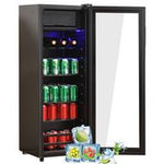 Lade das Bild in den Galerie-Viewer, CUBES HC 203 E ACDC Getränkekühlschrank 115L Schwarz Rot
