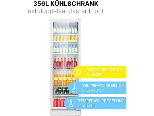 BOMANN KSG 7351 Hochwertiger Getränkekühlschrank 194 cm Weiß