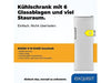 EXQUISIT KS350-V-H-040D Geräumiger Vollraumkühlschrank, Energieklasse D, Edelstahl-Optik, leise & effizient