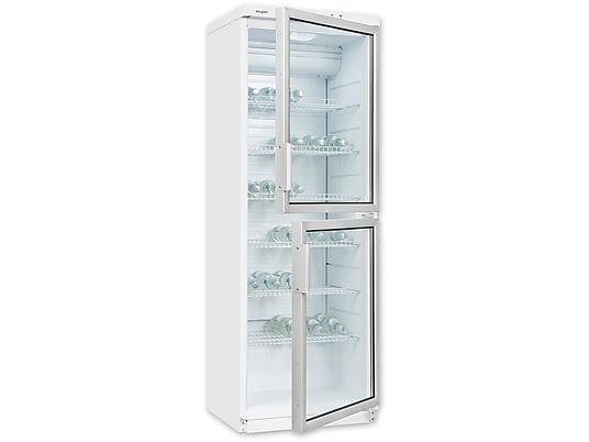 Exquisit GKS350-2 GT 280D Weißer Getränkekühlschrank 320L Freistehend