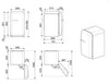 SMEG FAB10RBL6 Kühlschrank 970 mm Hoch, Schwarz, 122 L, 1‑Tür, D‑Klasse
