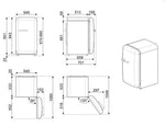 Lade das Bild in den Galerie-Viewer, SMEG FAB10RBL6 Kühlschrank 970 mm Hoch, Schwarz, 122 L, 1‑Tür, D‑Klasse
