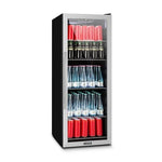 Lade das Bild in den Galerie-Viewer, Klarstein Beersafe 6XL Getränkekühlschrank mit Glasfront, 201 L, Edelstahl
