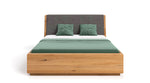 Lade das Bild in den Galerie-Viewer, Designer Massivholz Eichenbett Cassian mit Integriertem Stauraum – Modern &amp; Elegant
