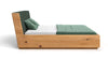 Designer Massivholz Eichenbett Cassian mit Integriertem Stauraum – Modern & Elegant