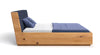 Designer Massivholz Eichenbett Cassian mit Integriertem Stauraum – Modern & Elegant