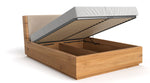 Lade das Bild in den Galerie-Viewer, Designer Massivholz Eichenbett Cassian mit Integriertem Stauraum – Modern &amp; Elegant
