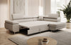 Luxuriöses Designer Ecksofa Aston Bouclé mit Schlaffunktion & Stauraum, Multifunktional & Stilvoll