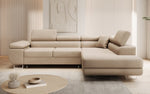 Lade das Bild in den Galerie-Viewer, Luxuriöses Designer Ecksofa Aston Bouclé mit Schlaffunktion &amp; Stauraum, Multifunktional &amp; Stilvoll
