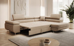 Lade das Bild in den Galerie-Viewer, Luxuriöses Designer Ecksofa Aston Bouclé mit Schlaffunktion &amp; Stauraum, Multifunktional &amp; Stilvoll
