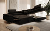 Luxuriöses Designer Ecksofa Aston Bouclé mit Schlaffunktion & Stauraum, Multifunktional & Stilvoll