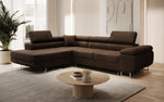 Lade das Bild in den Galerie-Viewer, Luxuriöses Designer Ecksofa Aston Bouclé mit Schlaffunktion &amp; Stauraum, Multifunktional &amp; Stilvoll
