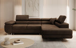 Lade das Bild in den Galerie-Viewer, Luxuriöses Designer Ecksofa Aston Bouclé mit Schlaffunktion &amp; Stauraum, Multifunktional &amp; Stilvoll
