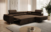 Luxuriöses Designer Ecksofa Aston Bouclé mit Schlaffunktion & Stauraum, Multifunktional & Stilvoll