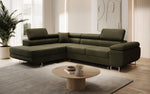 Lade das Bild in den Galerie-Viewer, Luxuriöses Designer Ecksofa Aston Bouclé mit Schlaffunktion &amp; Stauraum, Multifunktional &amp; Stilvoll

