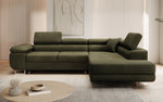 Lade das Bild in den Galerie-Viewer, Luxuriöses Designer Ecksofa Aston Bouclé mit Schlaffunktion &amp; Stauraum, Multifunktional &amp; Stilvoll
