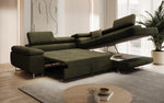 Lade das Bild in den Galerie-Viewer, Luxuriöses Designer Ecksofa Aston Bouclé mit Schlaffunktion &amp; Stauraum, Multifunktional &amp; Stilvoll

