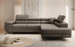 Lade das Bild in den Galerie-Viewer, Luxuriöses Designer Ecksofa Aston Bouclé mit Schlaffunktion &amp; Stauraum, Multifunktional &amp; Stilvoll
