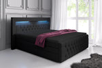 Lade das Bild in den Galerie-Viewer, Sonno Luxus Boxspringbett mit RGB-Beleuchtung, USB-Anschluss und Praktischem Stauraum
