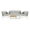 Luxuriöses Veleno Garten Lounge Set – Elegantes Aluminium Gestell für Outdoor Luxus