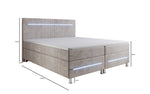 Lade das Bild in den Galerie-Viewer, Luxuriöses Boxspringbett Sejour: Komfortable LED-Beleuchtung, Praktischer Stauraum, Stilvolles Cord
