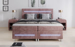 Lade das Bild in den Galerie-Viewer, Luxuriöses Boxspringbett Sejour: Komfortable LED-Beleuchtung, Praktischer Stauraum, Stilvolles Cord
