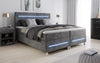 Luxuriöses Boxspringbett Sejour: Komfortable LED-Beleuchtung, Praktischer Stauraum, Stilvolles Cord