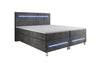Luxuriöses Boxspringbett Sejour: Komfortable LED-Beleuchtung, Praktischer Stauraum, Stilvolles Cord