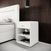 Eleganter Designer Nachttisch Amy – Samtweiches Bouclé – Stilvolles Schlafzimmer-Highlight