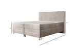 Lade das Bild in den Galerie-Viewer, Luxuriöses Boxspringbett Simple mit LED-Beleuchtung aus Cord-Stoff – Ultimativer Schlafkomfort
