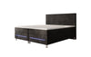 Luxuriöses Boxspringbett Simple mit LED-Beleuchtung aus Cord-Stoff – Ultimativer Schlafkomfort