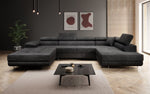 Lade das Bild in den Galerie-Viewer, Designer Schlafsofa Lago mit Klappfunktion, Stauraum, Cord-Bezug, verstellbarem Kopfteil
