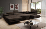 Lade das Bild in den Galerie-Viewer, Elegantes Lago Designer Schlafsofa: Bouclé, Klappfunktion, Luxuriöser Wohnkomfort
