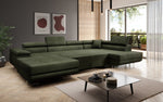 Lade das Bild in den Galerie-Viewer, Elegantes Lago Designer Schlafsofa: Bouclé, Klappfunktion, Luxuriöser Wohnkomfort
