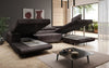Designer Schlafsofa Lago mit Klappfunktion, Stauraum, Cord-Bezug, verstellbarem Kopfteil