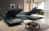 Designer Schlafsofa Lago mit Klappfunktion, Stauraum, Cord-Bezug, verstellbarem Kopfteil